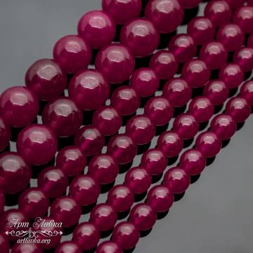 Шпинель натуральная красная 5 6 8 мм бусины шары - фото изображение товара, artikul: 111531