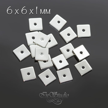 Спейсеры квадратные 6 мм хейши для разделения родий - фото изображение товара, artikul: 111996