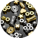 Бусины металлические, спейсеры