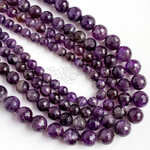 Аметист фиолетовый огранка 6 8 10 12 мм бусины шарики - уменьшенное изображение 3