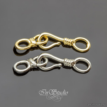 Замок крючок для украшений мини позолота code: 110566 изображение 5