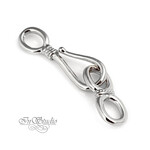 Замок крючок для украшений мини родиевое покрытие - уменьшенное изображение 3