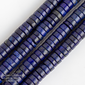 Лазурит бусины рондели разделители 8х3 мм из Афганистана - фото изображение товара, artikul: 107732