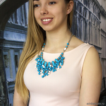 Колье из кахолонга Морской бриз artikul: 002729 photo 4