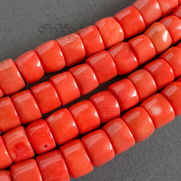 $Коралл оранжевый 10-12 мм натуральный крупные бусины number: 107419 image 6