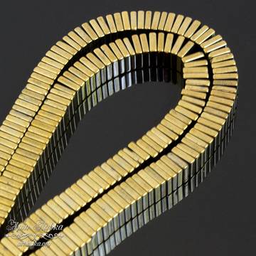 Гематит квадратный рондель 6 мм бусины разделители золотистые - фото изображение товара, artikul: 106243