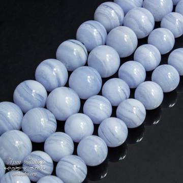 Сапфирин 6 8 10 12 13 мм голубой агат бусины круглые - фото изображение товара, artikul: 106435