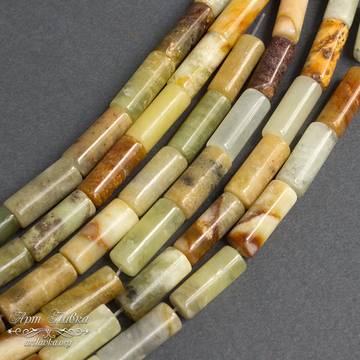Агат 15х6 мм разноцветный трубочки цилиндрические бусины - фото изображение товара, artikul:  