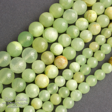 Оникс зеленый бусины шарики 6 8 10 12 мм из натурального камня - фото изображение товара, artikul: 106603