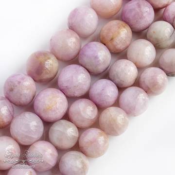 Кунцит натуральный розовые шарики бусины 8 10 12 мм - фото изображение товара, artikul: 106753