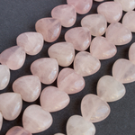 Розовый кварц бусины сердечки 14 мм - уменьшенное изображение 3