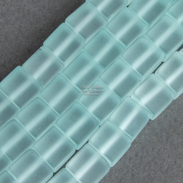 Аква кварц матовый голубые бусины кубики 8х8 мм - фото изображение товара, artikul:  