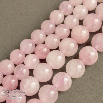 Морганит розовый бусины шарики 6 8 10 12 мм - фото изображение товара, artikul: 106915
