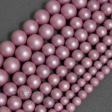 Жемчуг Майорка Розовая лаванда 6 8 10 12 мм бусины шар - фото изображение товара, artikul: 107204