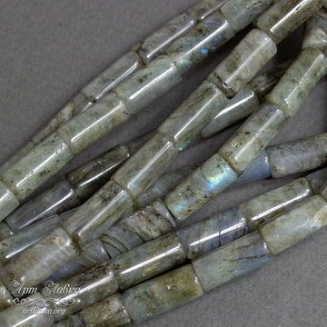 Лабрадор бусины трубочки цилиндры 15х7 мм artikul:   photo 4