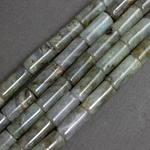 Лабрадор бусины трубочки цилиндры 15х7 мм - маленькое фото 1
