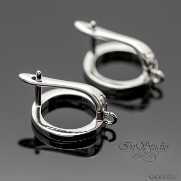 Швензы для серег Юна родий art: 107948 фотография 3