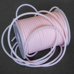 Шнур силиконовый 3 мм полый розовый - маленькое фото 1