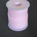 Шнур силиконовый 3 мм полый розовый - маленькая фотография 2