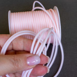 Шнур силиконовый 3 мм полый розовый - уменьшенное изображение 3