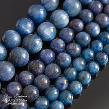 Кианит 5 6 8 10 12 мм бусины шар из Бразилии - фото изображение товара, artikul: 110366