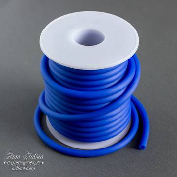 Шнур силиконовый ярко синий 5 мм полый artikul: 108777 photo 4