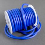 Шнур силиконовый ярко синий 5 мм полый - маленькое фото 1