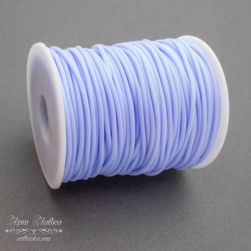 Шнур силиконовый голубой 2 мм полый artikul: 109385 photo 4