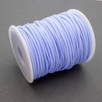 Шнур силиконовый голубой 2 мм полый - маленькая фотография 2