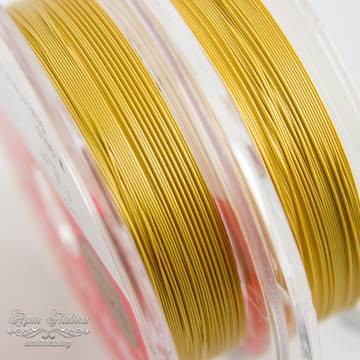 Ювелирный тросик ланка Flexy 0,3 мм золото семижильный арт: 110024 фото 2