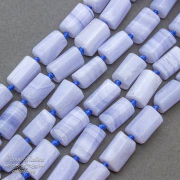 Сапфирин голубой агат 12 мм бусины фриформ бруски - фото изображение товара, artikul:  