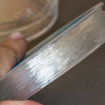 Резинка 0,8 мм силикон для создания браслетов катушка art: 111567 фотография 3