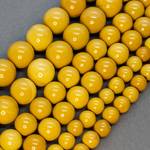 Яшма желтая Мукаит 6 8 10 мм бусины шарики - маленькое фото 1