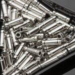 Бусины трубочки разделители из металла 10х3 мм родий - уменьшенное изображение 3