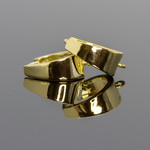 Швензы Фанет кольца 14х6 мм с петелькой позолота - маленькая фотография 2