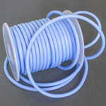 Шнур силиконовый 4 мм полый светло голубой - маленькое фото 1