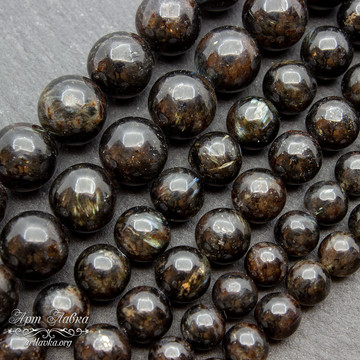 Нуумит натуральный 6 8 10 мм бусины шарики - фото изображение товара, artikul: 111795