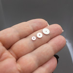 Спейсеры для украшений 4 мм разделители хейши диск родий - уменьшенное изображение 3