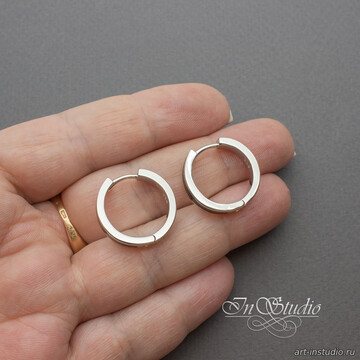 Швензы конго 20х4 мм белая эмаль и родий artikul: 112223 photo 4