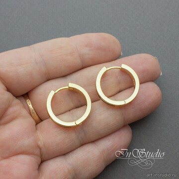 Швензы конго 20х4 мм белая эмаль и позолота artikul: 112224 photo 4