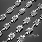 Цепь для украшений Rand 6,6 мм фианиты родий - маленькое фото 1