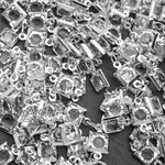 Цепь для украшений Rand 6,6 мм фианиты родий - маленькая фотография 2