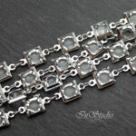 Цепь для украшений Rand 6,6 мм фианиты родий - уменьшенное изображение 3