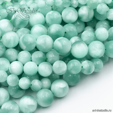 Ангелит Россия темный 6 8 10 12 16 мм бусины шарики art: 113382 фотография 3