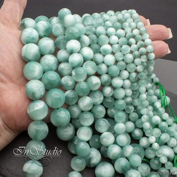 Ангелит Россия темный 6 8 10 12 16 мм бусины шарики code: 113382 изображение 5