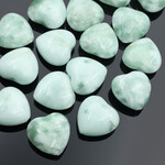 Ангелит Россия натуральный 20 мм бусины сердце - маленькое фото 1