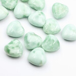 Ангелит Россия натуральный 20 мм бусины сердце - маленькая фотография 2