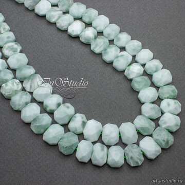 Ангелит Россия натуральный 20 мм прямоугольные бусины НИТЬ artikul: 113376 photo 4