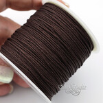 Шнур 0,8 мм нейлоновый коричневый - маленькая фотография 2