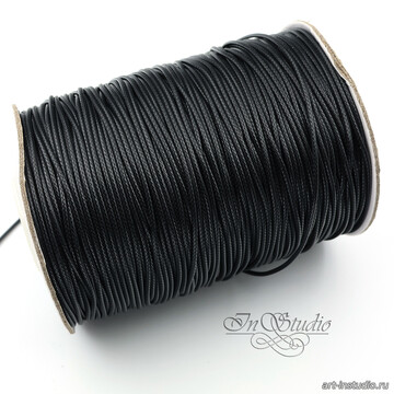 $Шнур 1 мм вощеный черный number: 109383 image 6